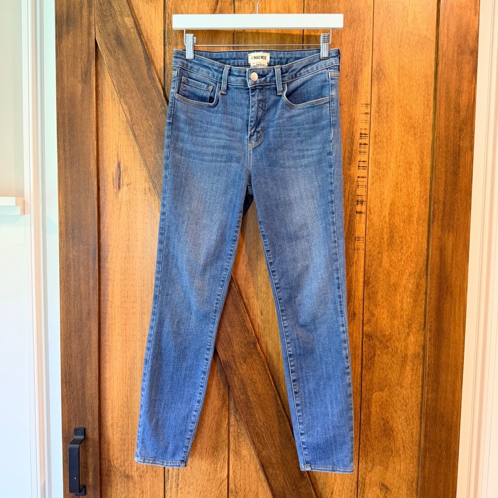 L'AGENCE Margot High Rise Skinny‎ Jeans Size 26 Light Wash Womens